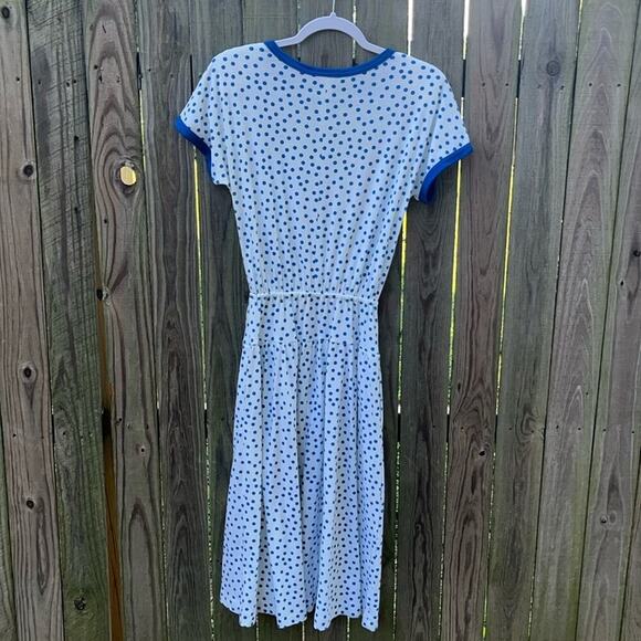 70s Vintage Lanz originals polka dot dress 60s • modest dress - Picture 7 of 9